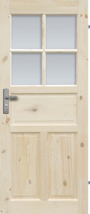 Drzwi Sosnowe, Sęczne - Londyn Lux Wersja 4s- Seria Classic- Drzwi Wewnętrzne Drewniane4Porte 4Porte