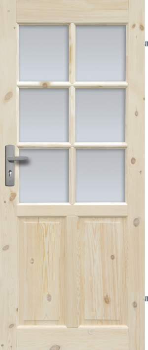 Drzwi Sosnowe, Sęczne - Londyn Lux Wersja 6s - Seria Classic - Drzwi Wewnętrzne Drewniane4Porte 4Porte