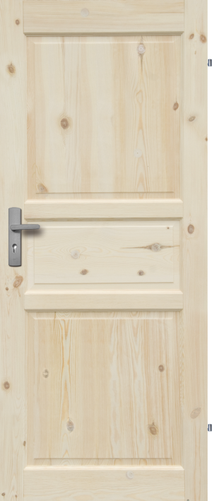 Drzwi Sosnowe, Sęczne - Normandia Pełne - Seria Classic - Drzwi Wewnętrzne Drewniane4Porte 4Porte
