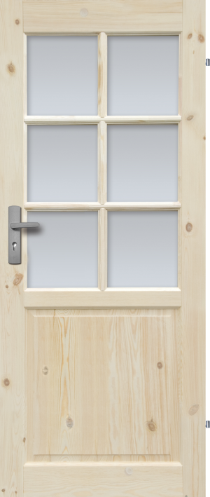 Drzwi Sosnowe, Sęczne - Normandia Wersja 6s - Seria Classic - Drzwi Wewnętrzne Drewniane4Porte 4Porte