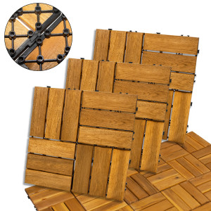 Podest Tarasowy Akacjowy Ii Płytki Mozaika Na Click Na Taras 30x30x2,4 Cm Zestaw 30 Szt4iQ Group 4iQ