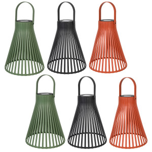 Lampion Ogrodowy Klosz świetlny Solarny Do Ogrodu 26 Cm - 6 Sztuk4iQ Group 4iQ
