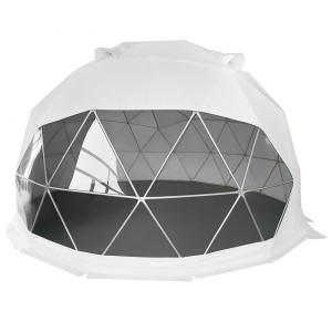 Namiot Sferyczny Całoroczny Kopuła ø 5m 20mkw Drzwi Pvc Glamping4iQ Group 4iQ