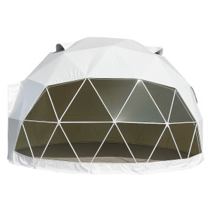 Namiot Sferyczny Całoroczny Kopuła ø 6m 28mkw Szklane Drzwi Glamping4iQ Group 4iQ