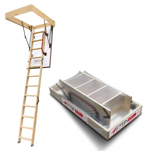 Drewniane Schody Strychowe Extra 120x60 46mm4STEP 4STEP