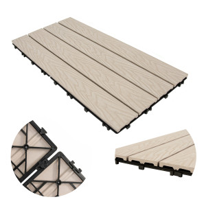Podest Tarasowy Panel Wpc 30x60x2 Cm Beżowy4iQ Group 4iQ
