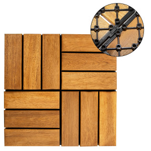 Podest Tarasowy Akacjowy Ii Płytki Mozaika Na Click Na Taras 30x30x2,4 Cm4iQ Group 4iQ