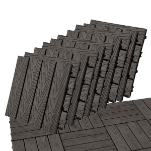 Podest Tarasowy Panel Wpc 30x30x2 Cm Szary Zestaw 10szt. 0,9mkw4iQ Group 4iQ