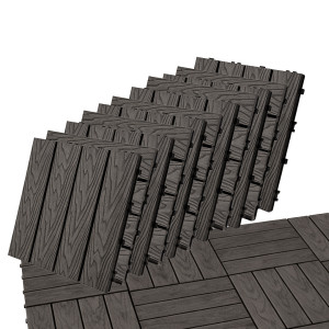 Podest Tarasowy Panel Wpc 30x30x2 Cm Szary Zestaw 11szt. 0,99mkw4iQ Group 4iQ