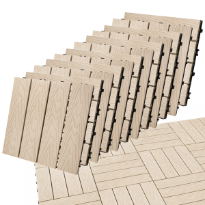 Podest Tarasowy Panel Wpc 30x30x2 Cm Beż Zestaw 12szt. 1mkw4iQ Group 4iQ