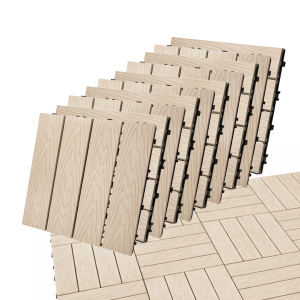 Podest Tarasowy Panel Wpc 30x30x2 Cm Beż Zestaw 10szt. 0,9mkw4iQ Group 4iQ