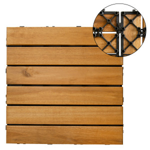 Podest Tarasowy Akacjowy 6 Paneli 30x30cm Płytki4iQ Group 4iQ