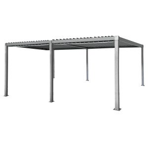 Pergola Ogrodowa Multiklimatyczna 3x6 Z Regulowanym Stalowym Dachem 18mkw4iQ Group 4iQ