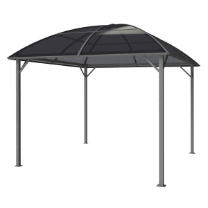Pawilon Ogrodowy Z Dachem Kopułowym 3x3m Altana Pergola Szara 9 Mkw4iQ Group 4iQ
