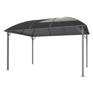 Pawilon Ogrodowy Z Dachem Kopułowym 3x4m Altana Pergola Szara 12 Mkw4iQ Group 4iQ
