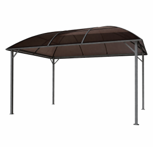 Pawilon Ogrodowy Z Dachem Kopułowym 3x4m Altana Pergola Brązowa 12 Mkw4iQ Group 4iQ