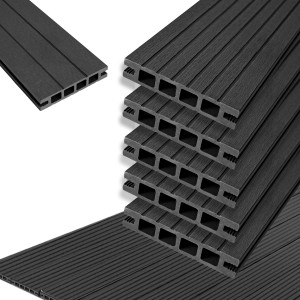 Deska Tarasowa Wpc 11x2x200 Cm Antracyt Podest Tarasowy 5 Szt. 1,1mkw Kompozytowa4iQ Group 4iQ