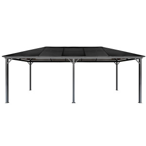 Pawilon Ogrodowy 3x6 Altana Pergola Szara Z Poliwęglanowym Dachem 18mkw4iQ Group 4iQ
