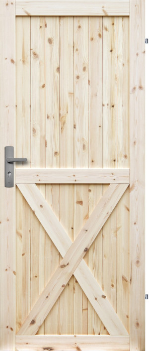 Drzwi Sosnowe, Sęczne - Loft X - Seria Loft - Drzwi Wewnętrzne Drewniane4Porte 4Porte