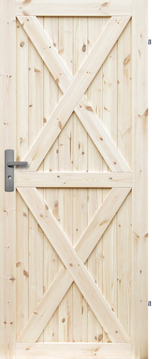 Drzwi Sosnowe, Sęczne - Loft Xx - Seria Loft - Drzwi Wewnętrzne Drewniane4Porte 4Porte