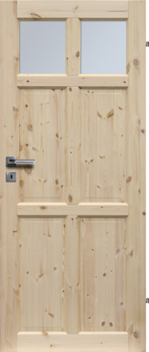 Drzwi Sosnowe, Sęczne - Bergen Wersja 2s - Seria Classic - Drzwi Wewnętrzne Drewniane4Porte 4Porte