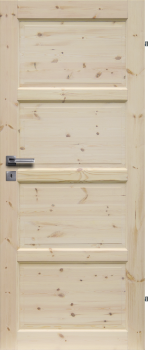 Drzwi Sosnowe, Sęczne - Lizbona Pełne - Seria Classic - Drzwi Wewnętrzne Drewniane4Porte 4Porte