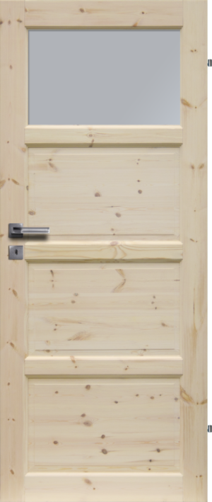 Drzwi Sosnowe, Sęczne - Lizbona Wersja 1s - Seria Classic - Drzwi Wewnętrzne Drewniane4Porte 4Porte