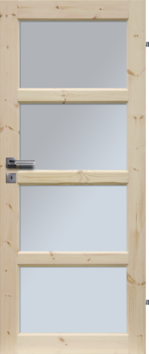 Drzwi Sosnowe, Sęczne - Lizbona Wersja 4s - Seria Classic - Drzwi Wewnętrzne Drewniane4Porte 4Porte