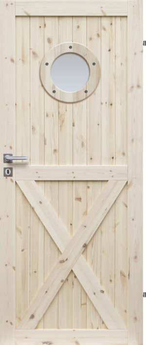 Drzwi Sosnowe, Sęczne - Loft Xo - Seria Loft - Drzwi Wewnętrzne Drewniane4Porte 4Porte