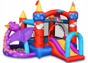 Dmuchany Zamek Smoka Trampolina Happyhop Dmuchawa4iQ Group 4iQ