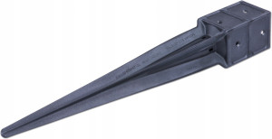 Kotwa Wbijana Podstawa Słupa 10x10x75cm Wspornik4iQ Group 4iQ