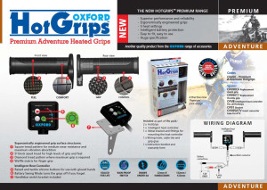 Manetki podgrzewane OXFORD OF690 Premium Adventure Hot Grips