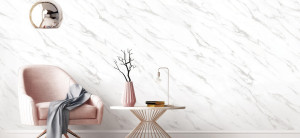 Vinil Design de interiores NE31 Mat White Marble (14 metros)