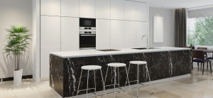 Vinil Design de interiores U50 Ash Black Marble (3 metros)