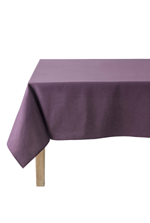 Coucke Nappe rectangulaire en coton Cambrai Aubergine 150x190 cm