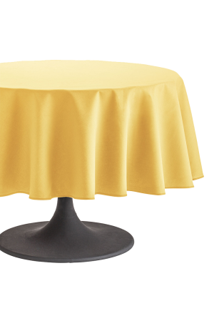 Coucke Nappe ronde en coton Cambrai Maïs 180 cm