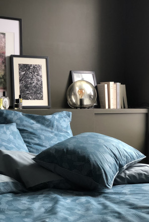 A demain Housse de coussin en percale de coton Parcelles