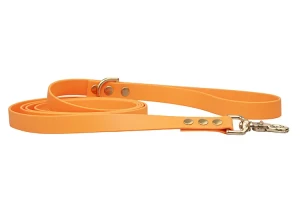 Wodoodporna Smycz miejska Biothane® Orange 200 cm 9 mm