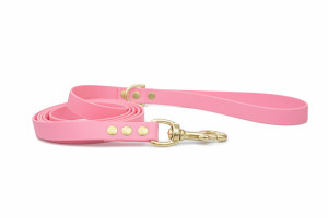 Wodoodporna Personalizowana Smycz miejska Biothane® Dream Pink 150 cm 9 mm