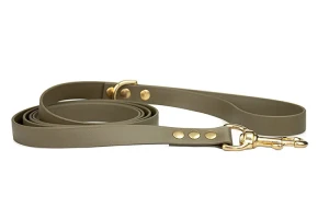 Wodoodporna Smycz miejska Biothane® Olive 150 cm 9 mm