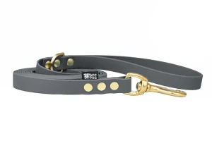 Wodoodporna Personalizowana Smycz dla psa miejska Biothane® Dark Grey 400 cm 16 mm