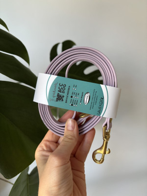 Smycz dla psa miejska Lavender | 150 cm | 13 mm | karabinek sprężynowy mały mosiężny WADA!