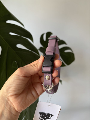 Obroża dla małego psa Duraflex Mauve XS | 16 mm | 26-34 cm | Chromowane