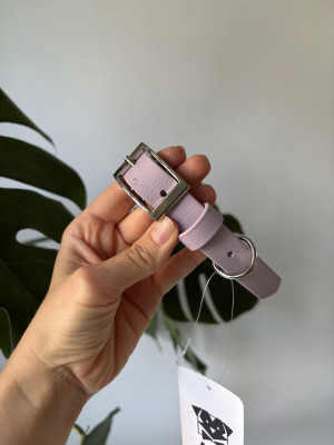 Obroża dla psa Biothane® Lavender M | 19 mm | 35-45 cm | Chrom | WADA!!