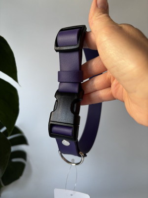 Obroża dla psa Duraflex Violet M | 25 mm | 38-46 cm | Chromowane