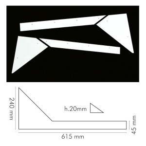 Γωνίες Κ?ίσης Για Π?δ?σφαιράκι Low Set 8 Pcs-H 20mm
