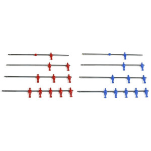 Τη?εσκ?πικές Μπάρες Για Π?δ?σφαιράκι Set 18mm Blue/red Classic Foot