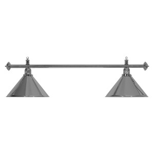 Φωτιστικό Μπι?ιάρδ?υ Moonlight Silver Rod, 2 Silver Shades