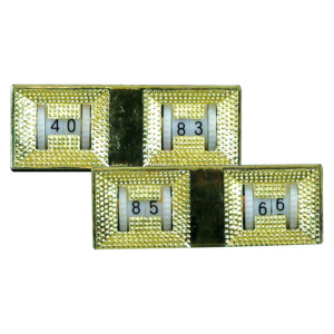 Scoremarkers For Rails, Gold Color 15x5x4 Cm 2pcs
