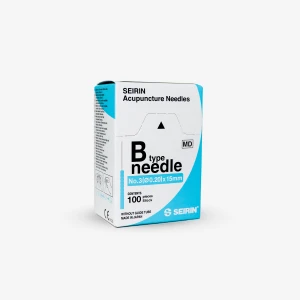 Igły do akupunktury SEIRIN B-TYPE z plastikowym uchwytem bez prowadnicy 100 szt. - 0,20x15mm